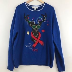 Ugly Deer Christmas Sweater by Jolly Sweaters